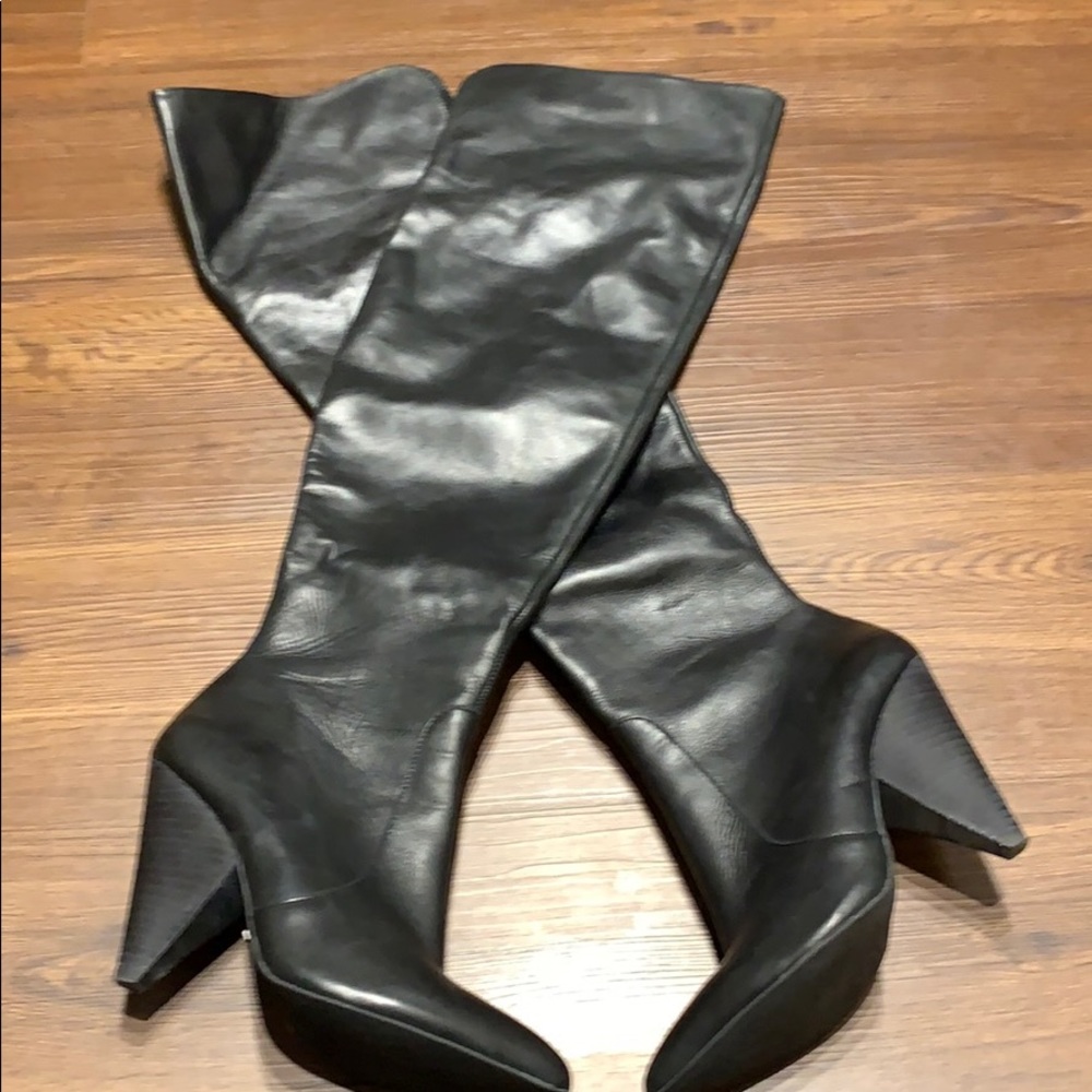 Vince Camuto over the knee leather boots!